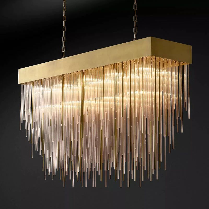 Cascaru Rectangular Chandelier 54"