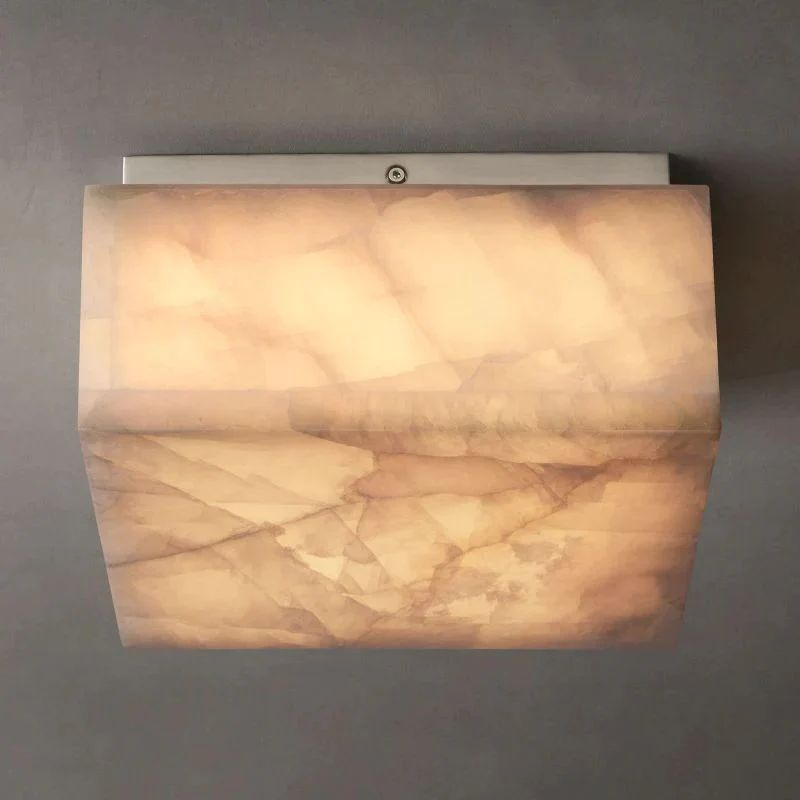 Phoebe Calcite Square Flushmount 6"10"14"