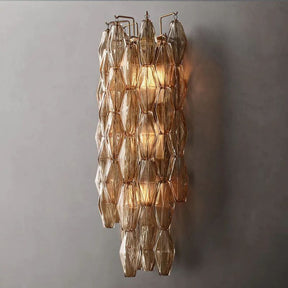 Chara Smoke Glass Grand Wall Sconce