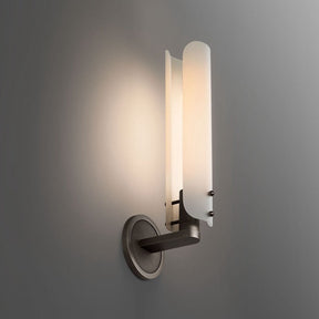 Alen White Glass Wall Sconce , Wall Lamps for Bedroom