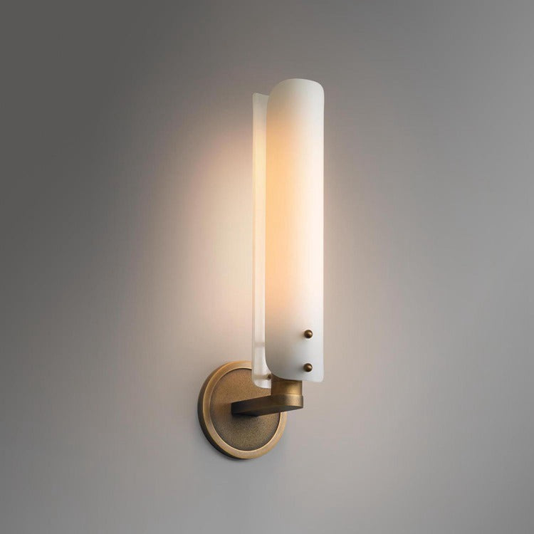 Alen White Glass Wall Sconce , Wall Lamps for Bedroom