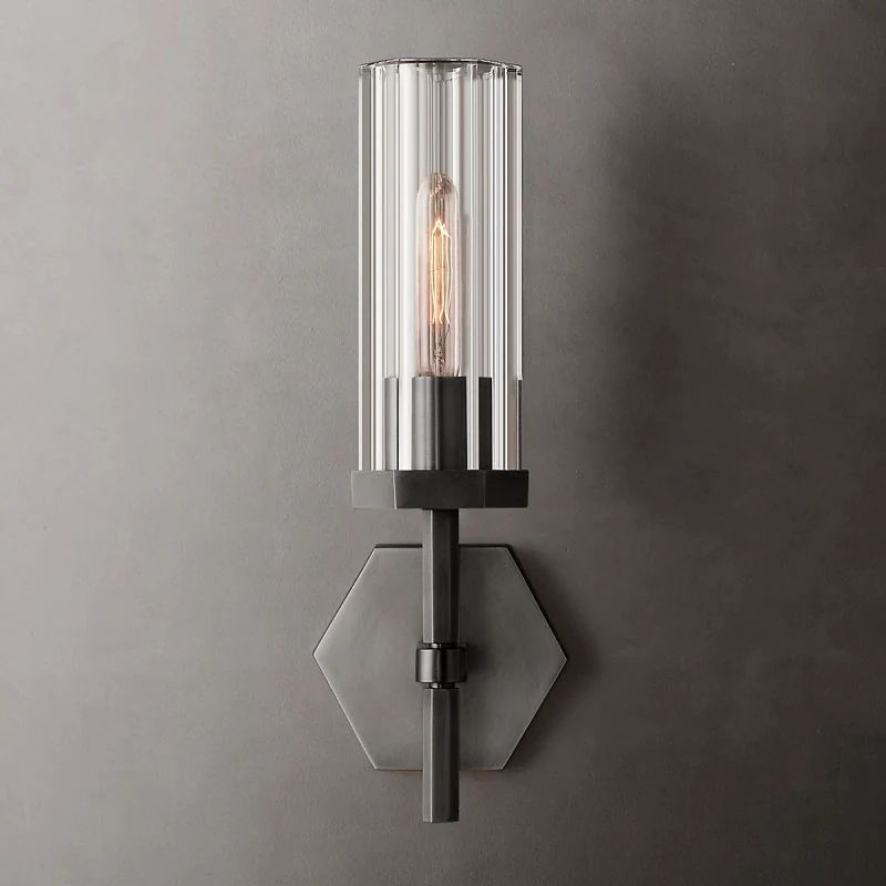 Liam Hexagonal Short Wall Sconce