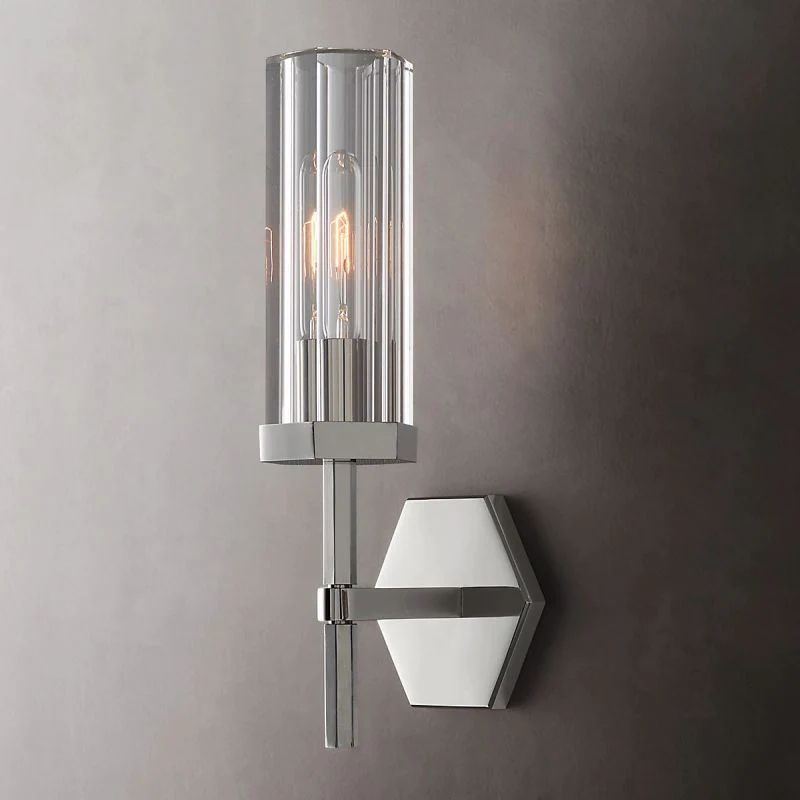 Liam Hexagonal Short Wall Sconce