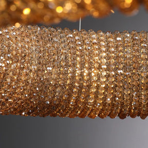 Halo Crystal Round LED Chandelier 59"