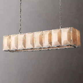 Huxley Calcite Rectangular Chandelier 54"