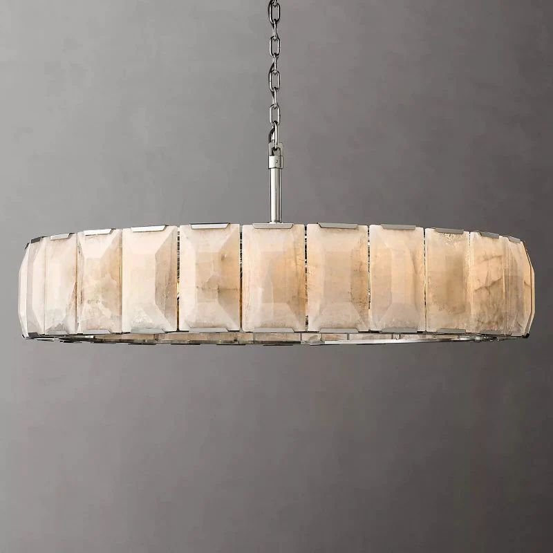 Huxley Calcite Round Chandelier 60"