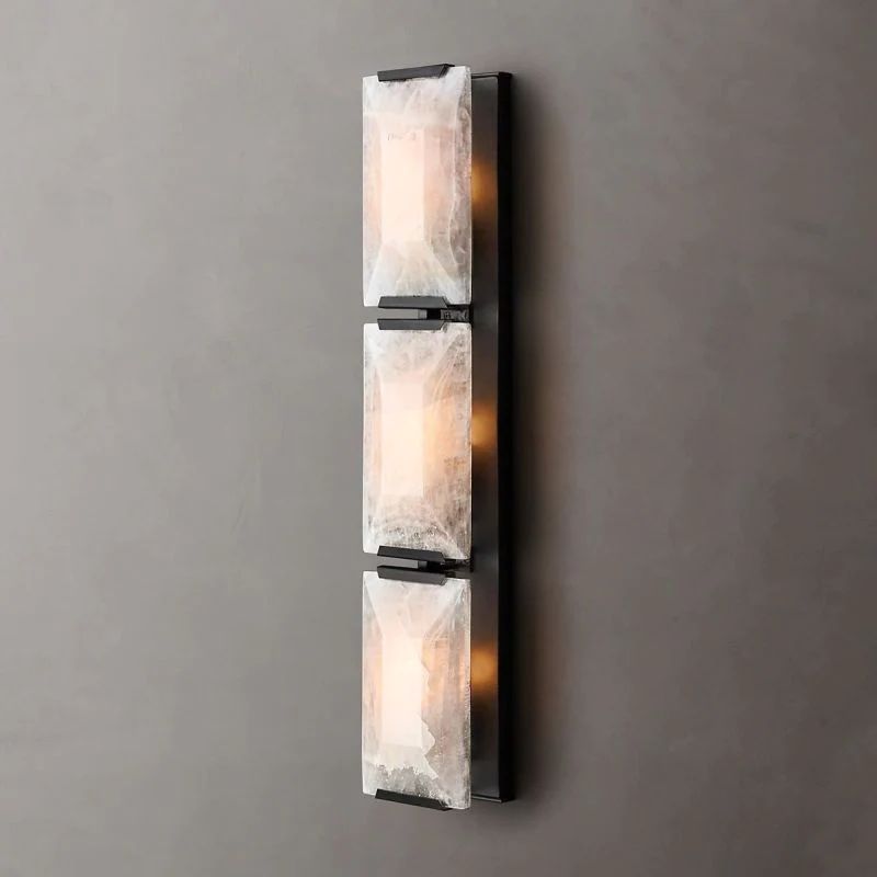 Huxley Calcite Triple Sconce