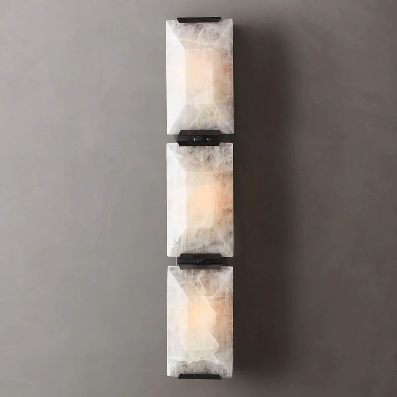 Huxley Calcite Triple Sconce