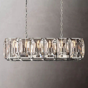 Huxley Crystal  Rectangular Chandelier 42"