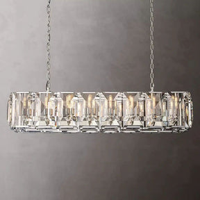 Huxley Crystal Rectangular Chandelier 54"