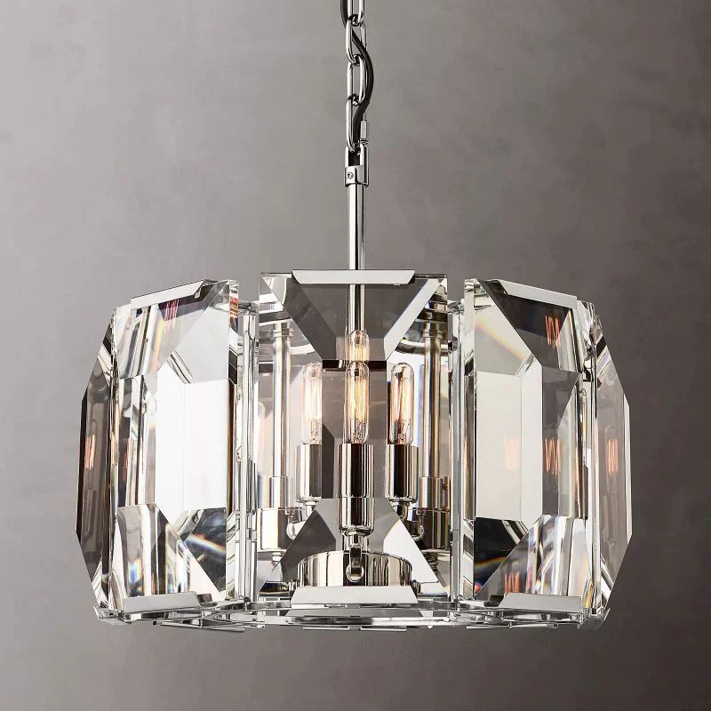 Huxley Crystal Round Chandelier 19"