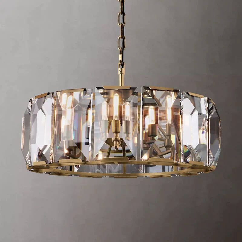 Huxley Crystal Round Chandelier 31"