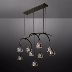 Modern Glass Pendant Light for Living Rooms and Kitchen Islands 54" | LuminexHome