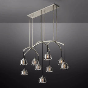 Modern Glass Pendant Light for Living Rooms and Kitchen Islands 54" | LuminexHome