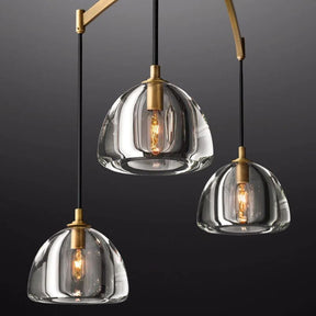 Modern Glass Pendant Light for Living Rooms and Kitchen Islands 54" | LuminexHome