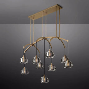 Modern Glass Pendant Light for Living Rooms and Kitchen Islands 54" | LuminexHome