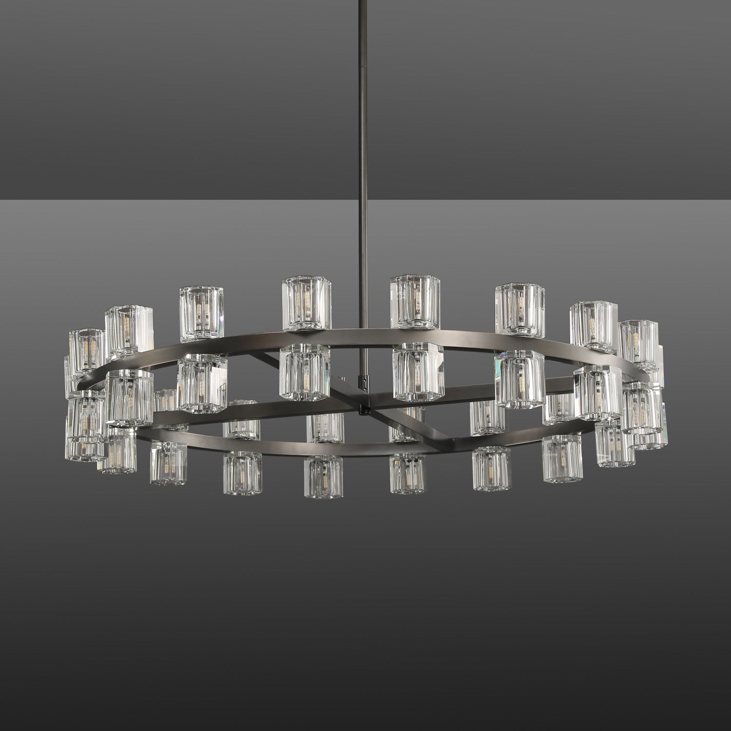 Akio Wine-Glass Round Chandelier 36"