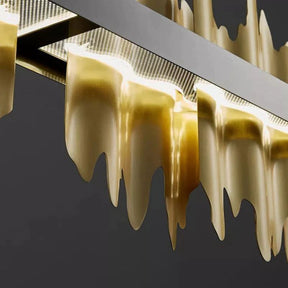 Kieran Modern Sculpture Linear Chandelier