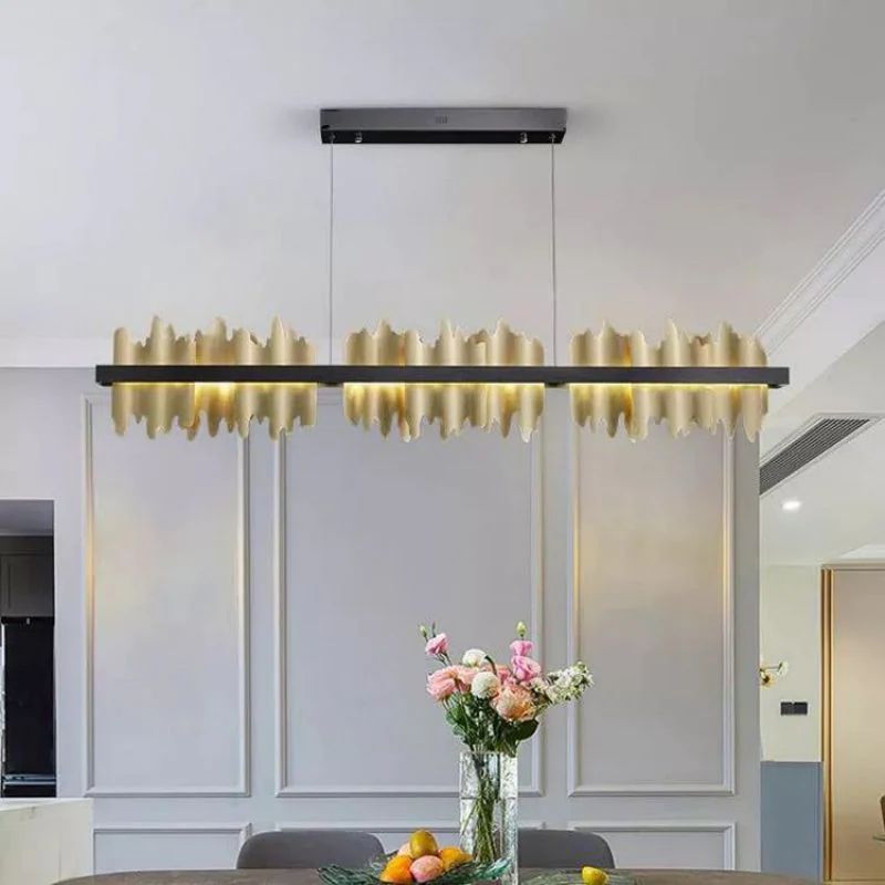 Kieran Modern Sculpture Linear Chandelier