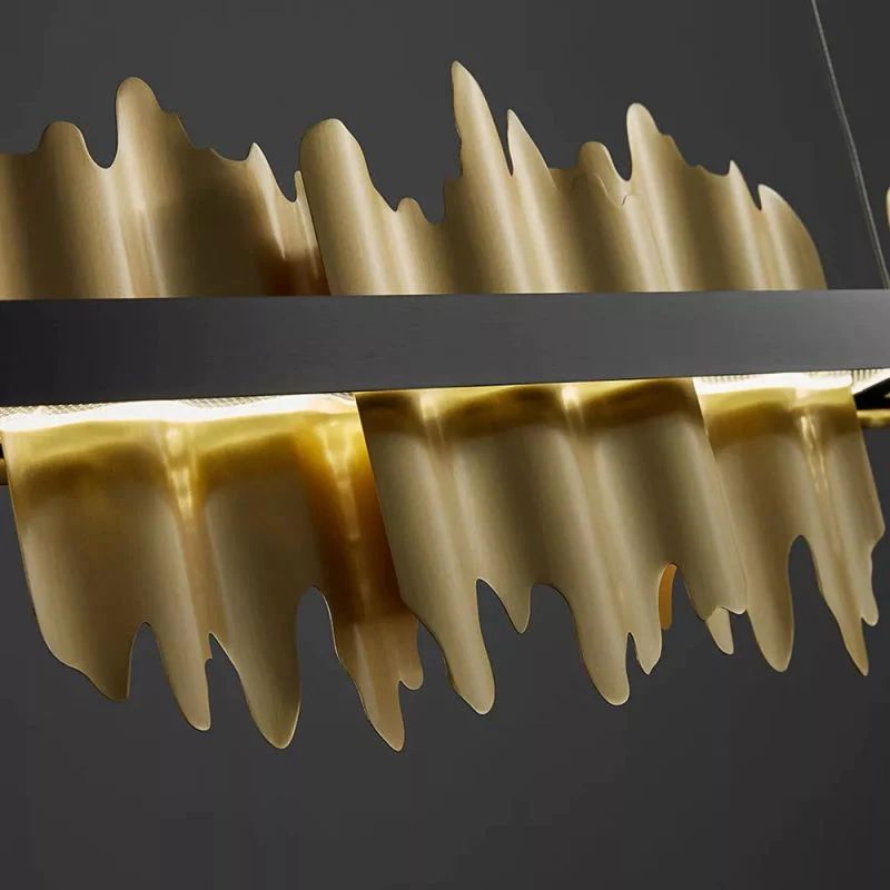 Kieran Modern Sculpture Linear Chandelier