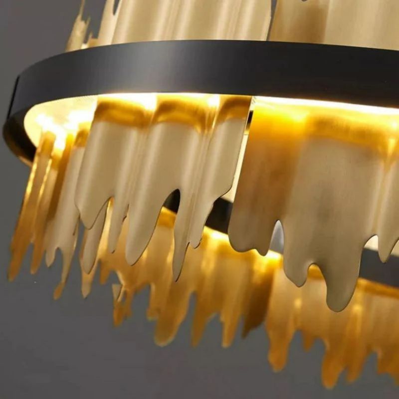 Kieran Modern Sculpture Round Chandelier