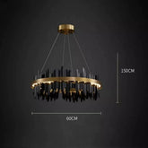 Kieran Modern Sculpture Round Chandelier