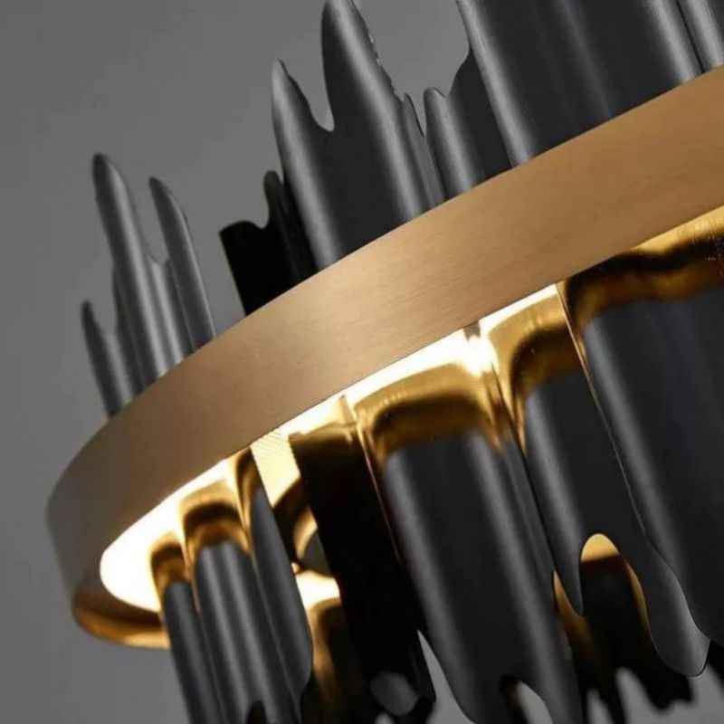 Kieran Modern Sculpture Round Chandelier