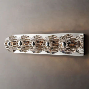 Cristal Clear Glass Double Grand Wall Sconce Clear Glass Linear Grand Wall Sconce