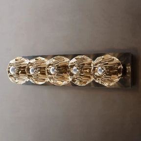 Cristal Clear Glass Double Grand Wall Sconce Clear Glass Linear Grand Wall Sconce