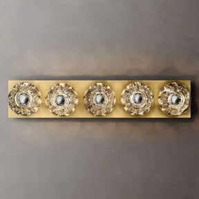 Cristal Clear Glass Double Grand Wall Sconce Clear Glass Linear Grand Wall Sconce