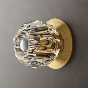 Cristal  Clear Glass Petite Wall Sconce