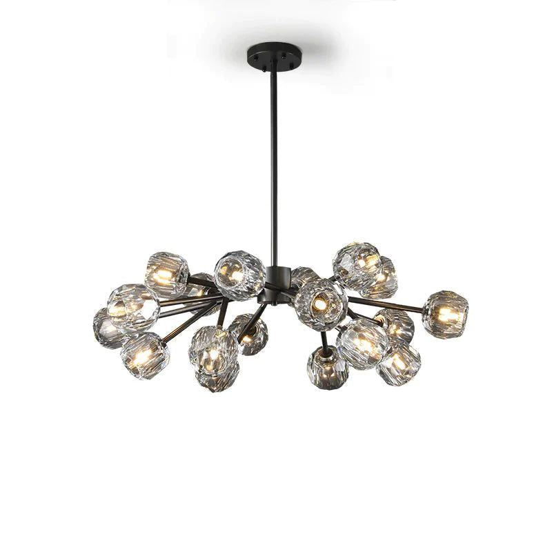 Cristal Glass Round Chandelier 36"