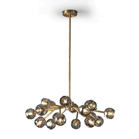 Cristal Glass Round Chandelier 36"