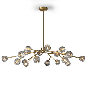 Cristal Glass Round Chandelier 60"