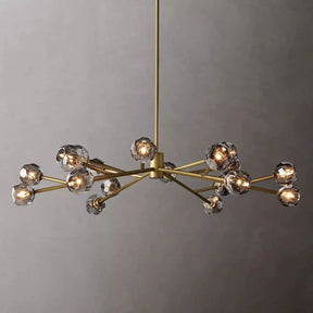 Cristal Glass Round Chandelier 60"