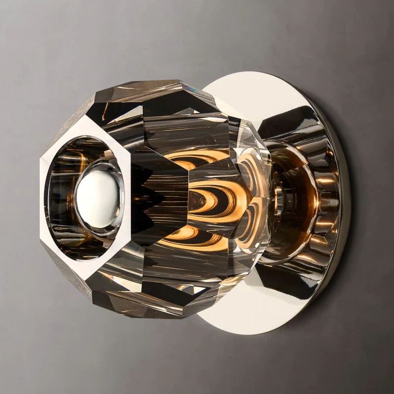 Cristal Smoke Glass Petite Wall Sconce