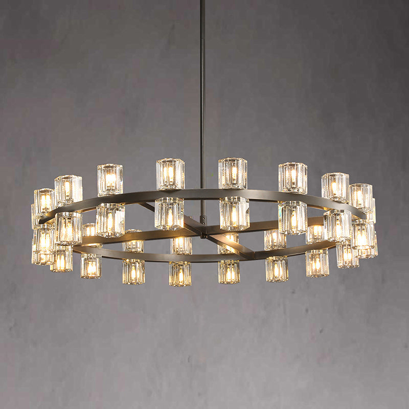 Akio Wine-Glass Round Chandelier 36"