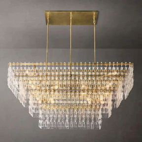 Miranda 4-Tier Rectangle Chandelier 72"