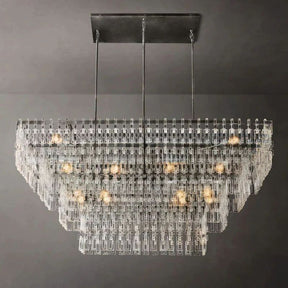 Miranda 4-Tier Rectangle Chandelier 72"