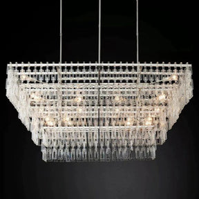 Miranda 4-Tier Rectangle Chandelier 72"