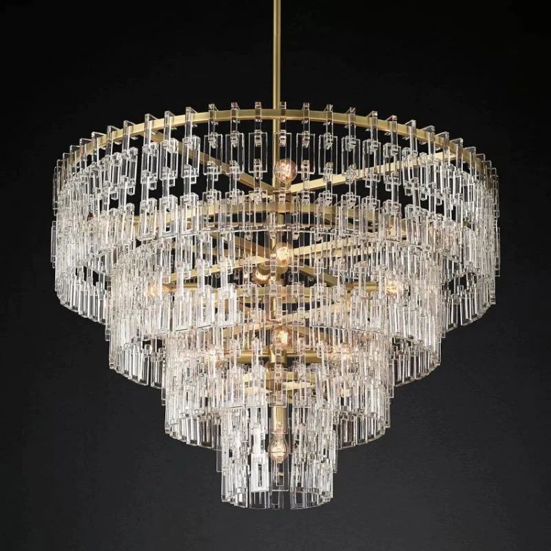 Miranda 4-Tier Round Chandelier 48"