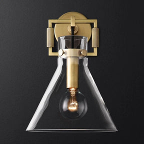 Mechanic Glass Funnel Sconce