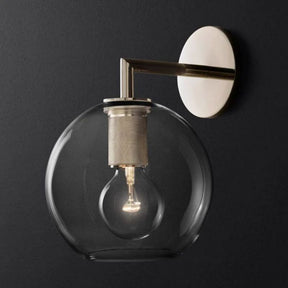 Mechanic Globe Shade Sconce