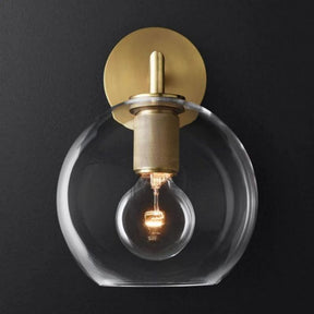 Mechanic Globe Shade Sconce