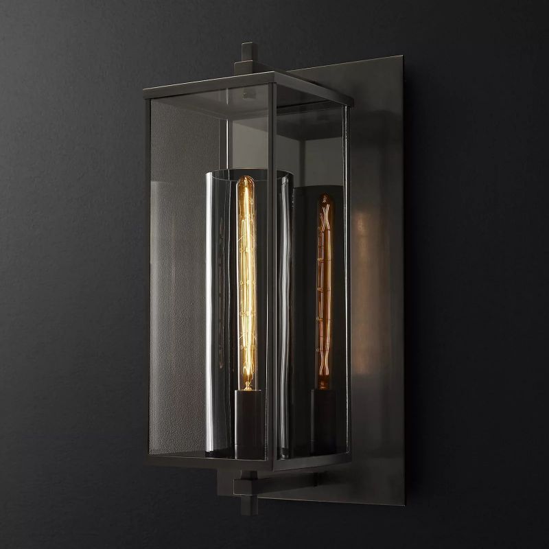 Outdoor Square Grand Wall Sconce