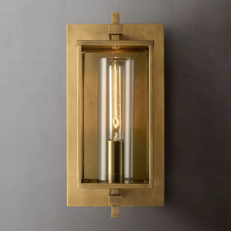 Outdoor Square Short Wall Sconce