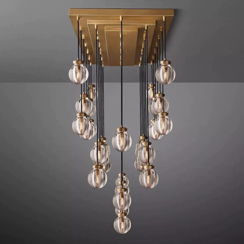 Pearl Rectangle Chandelier 72"