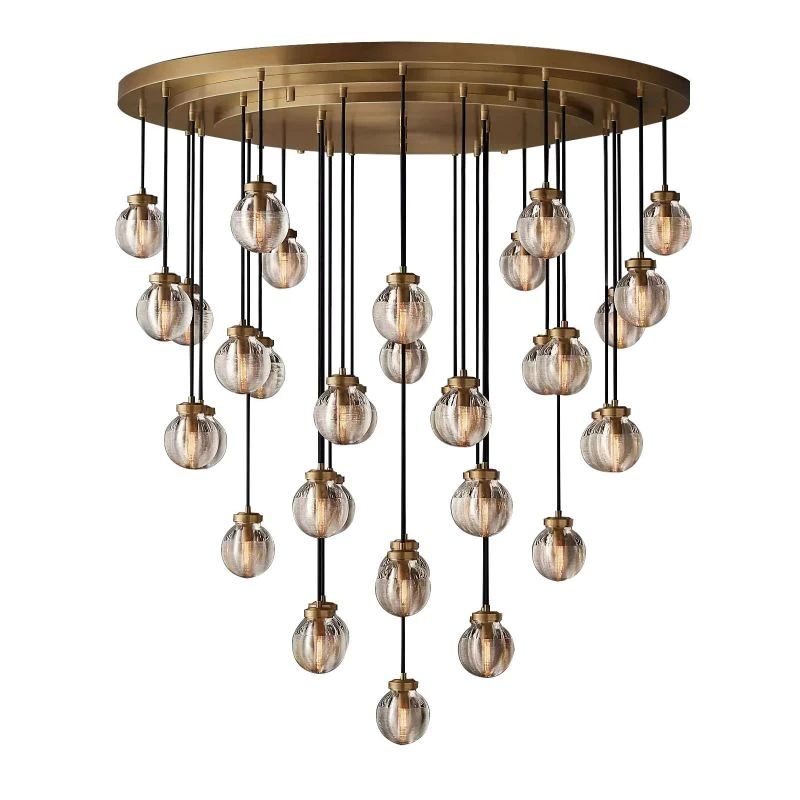 Pearl Round Chandelier 48"