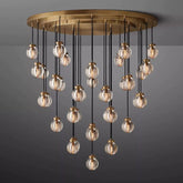 Pearl Round Chandelier 48"