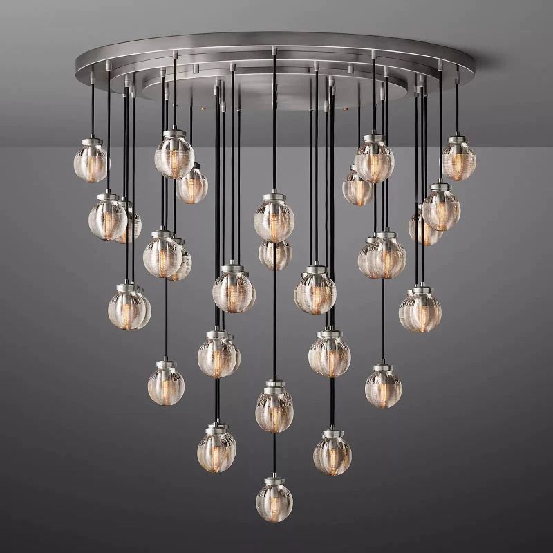 Pearl Round Chandelier 48"